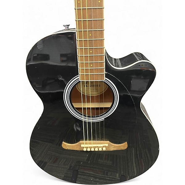 Used Fender FA135CE Concert Black Acoustic Electric Guitar