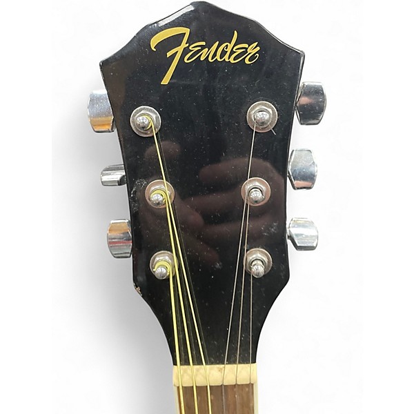 Used Fender FA135CE Concert Black Acoustic Electric Guitar