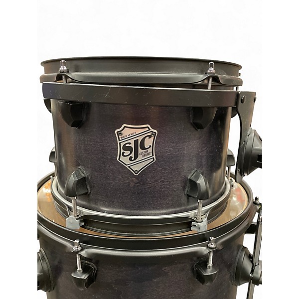 Used 2019 SJC Drums 3 Piece Tour Series Black Drum Kit