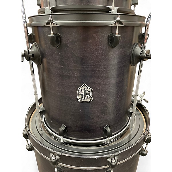 Used 2019 SJC Drums 3 Piece Tour Series Black Drum Kit