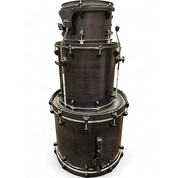 Used 2019 SJC Drums 3 Piece Tour Series Black Drum Kit
