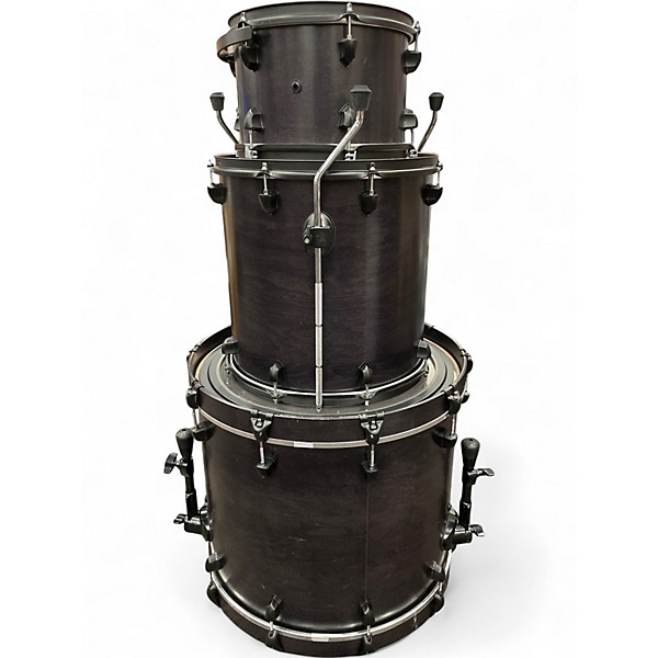 Used 2019 SJC Drums 3 Piece Tour Series Black Drum Kit