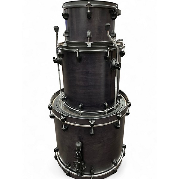 Used 2019 SJC Drums 3 Piece Tour Series Black Drum Kit