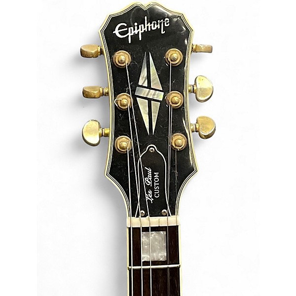 Used Epiphone Les paul custom Antique White Solid Body Electric Guitar