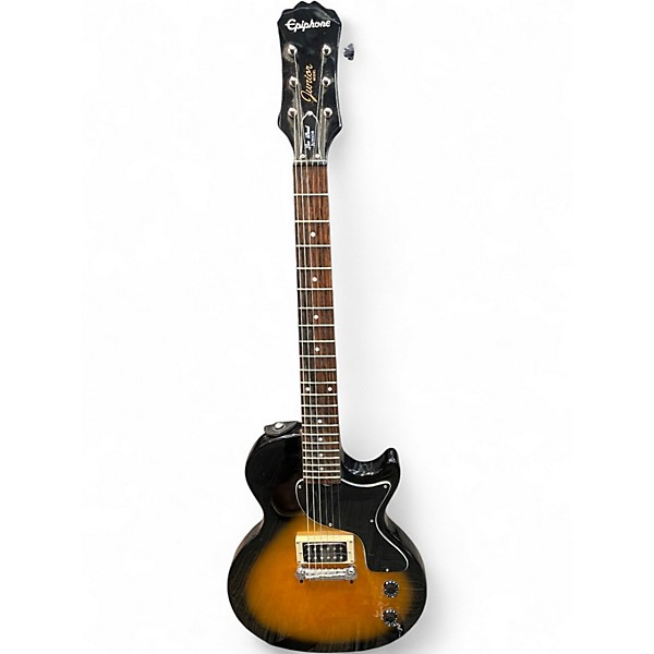 Used Epiphone Les Paul Junior Single Cut Brown Sunburst Solid Body Electric Guitar