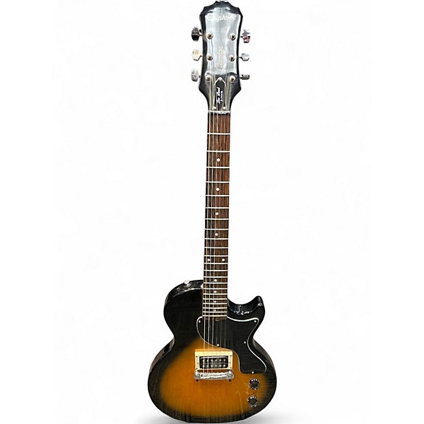 Used Epiphone Les Paul Junior Single Cut Brown Sunburst Solid Body Electric Guitar