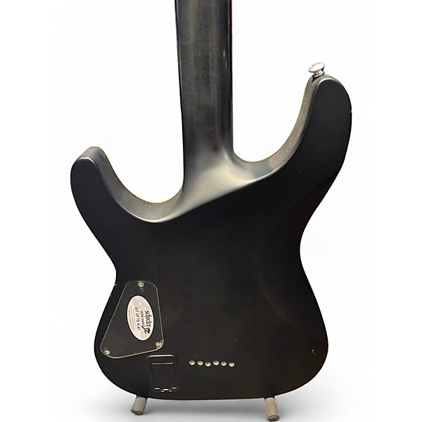 Used Schecter Guitar Research C1 Platinum Trans Black Solid Body Electric Guitar