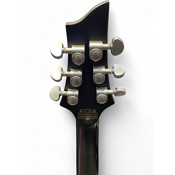 Used Schecter Guitar Research C1 Platinum Trans Black Solid Body Electric Guitar