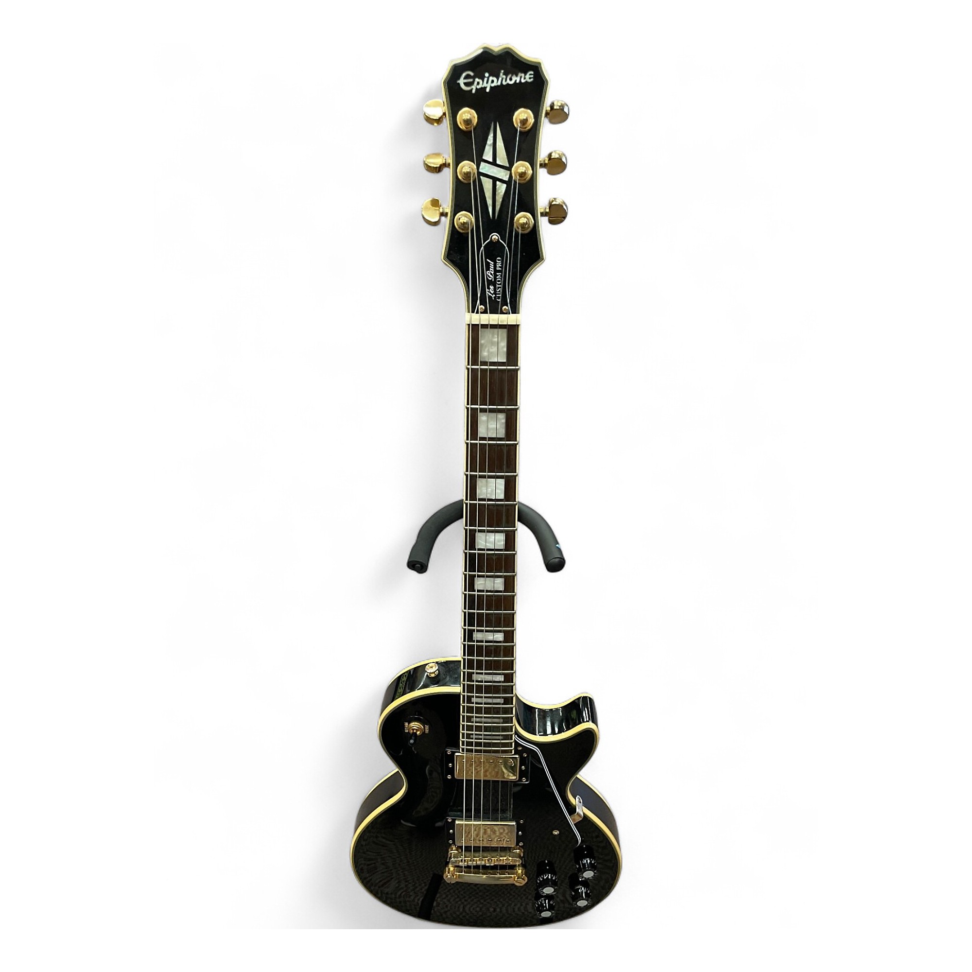 Epiphone Les Paul CUSTOM PRO ブラック Used Epiphone Les Paul Custom Pro Black Solid Body Electric Guitar