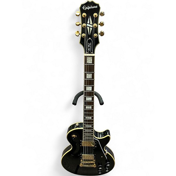 Used Epiphone Les Paul Custom Pro Black Solid Body Electric Guitar