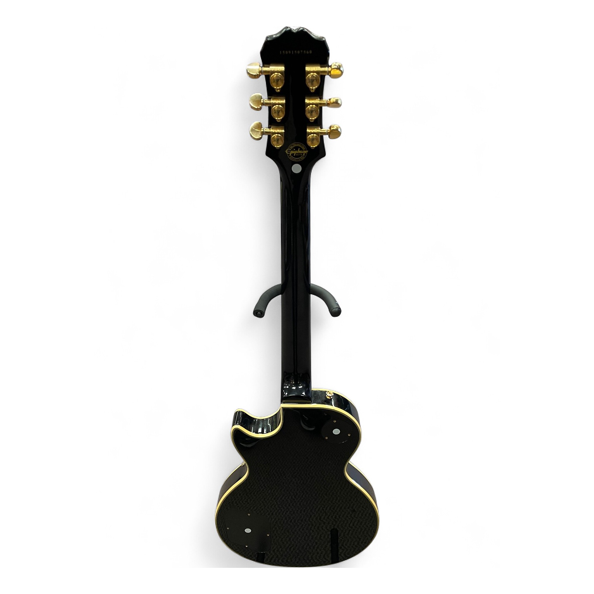Epiphone Les Paul CUSTOM PRO 黒金 Used Epiphone Les Paul Custom Pro Black Solid Body Electric Guitar