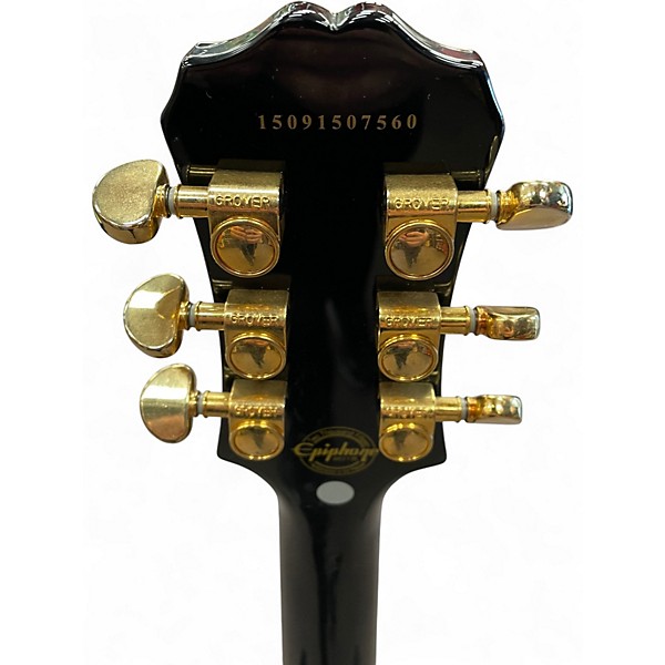 Used Epiphone Les Paul Custom Pro Black Solid Body Electric Guitar