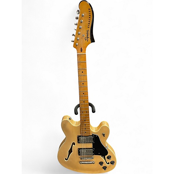 Used Squier Classic Vibe Starcaster Natural Hollow Body Electric Guitar