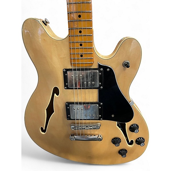 Used Squier Classic Vibe Starcaster Natural Hollow Body Electric Guitar