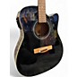 Used Yamaha FX335C Black Acoustic Electric Guitar