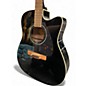 Used Yamaha FX335C Black Acoustic Electric Guitar