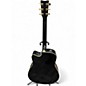 Used Yamaha FX335C Black Acoustic Electric Guitar