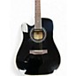 Used Zager ZD80CE LH Black Acoustic Electric Guitar