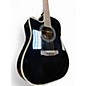 Used Zager ZD80CE LH Black Acoustic Electric Guitar