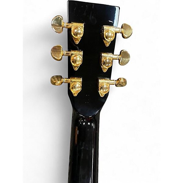 Used Zager ZD80CE LH Black Acoustic Electric Guitar