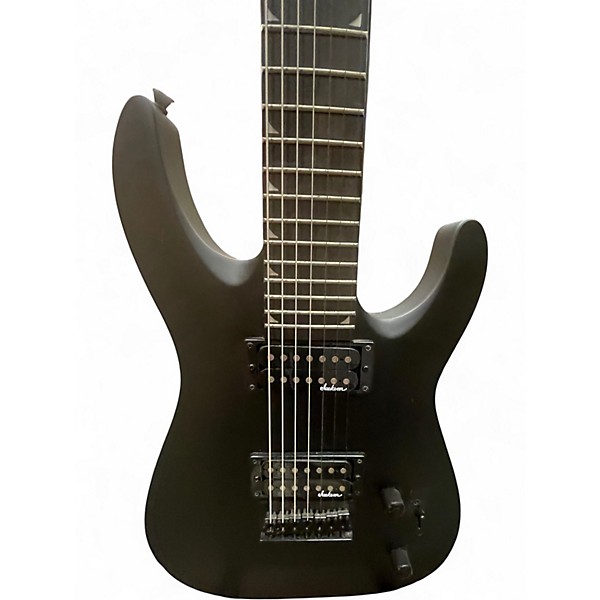 Used Jackson JS22-7 Dinky 7 String Black Solid Body Electric Guitar