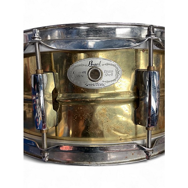 Used Pearl 14in Sensitone Snare Gold Drum