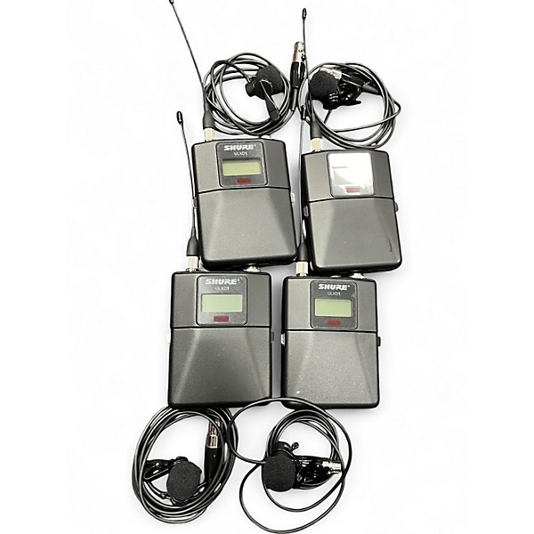 Used Shure ULXD4Q/ULXD1 Band J50A 4 LAV Package Lavalier Wireless System