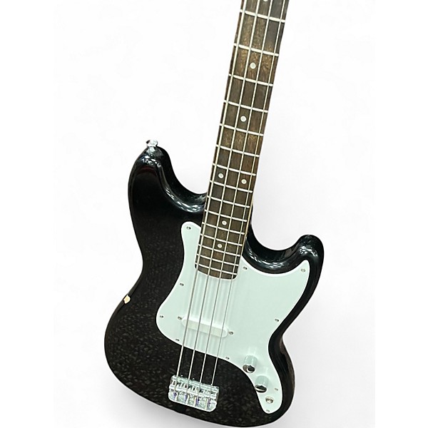 Used Squier Bronco Black Electric Bass Guitar