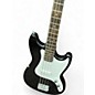 Used Squier Bronco Black Electric Bass Guitar
