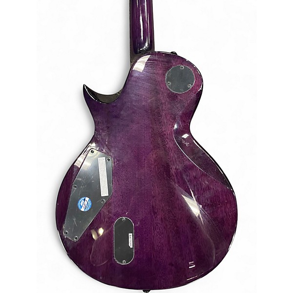 Used ESP EC1000 Deluxe Trans Purple Solid Body Electric Guitar