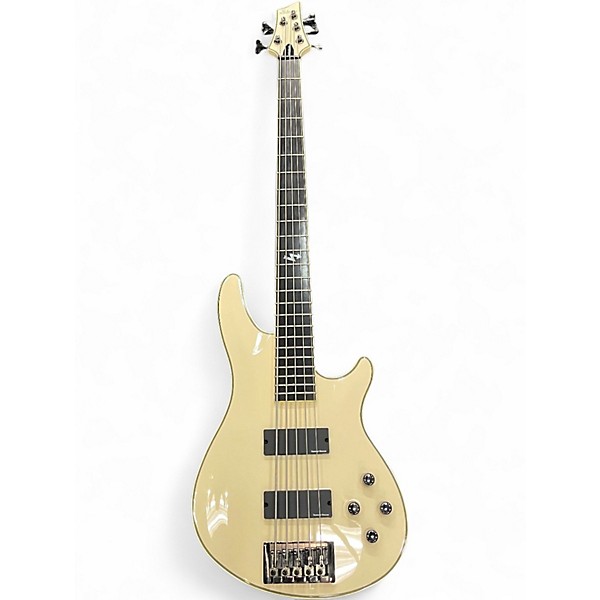 Used Schecter Guitar Research Blackjack ATX C-5 White Electric Bass Guitar