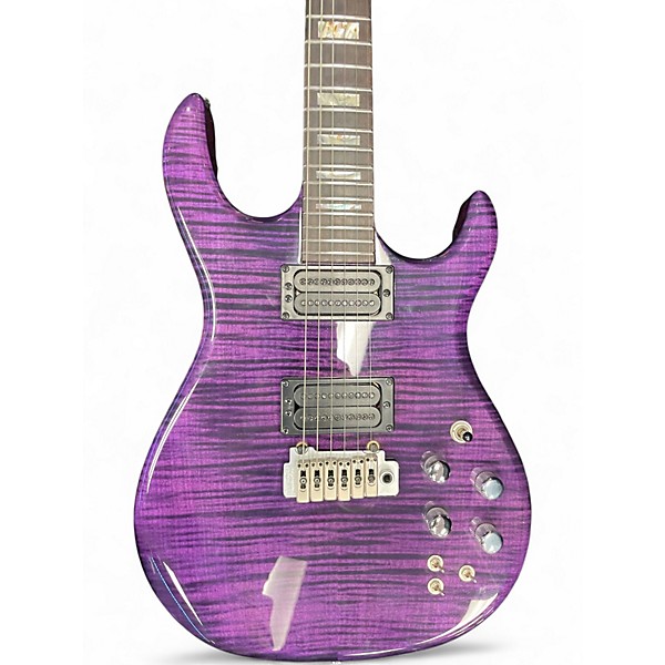 Used Carvin DC400 Trans Purple Solid Body Electric Guitar