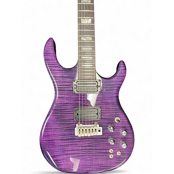Used Carvin DC400 Trans Purple Solid Body Electric Guitar