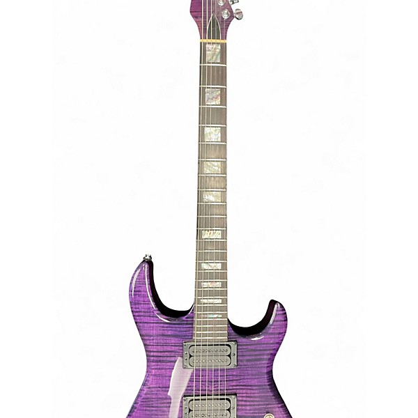 Used Carvin DC400 Trans Purple Solid Body Electric Guitar