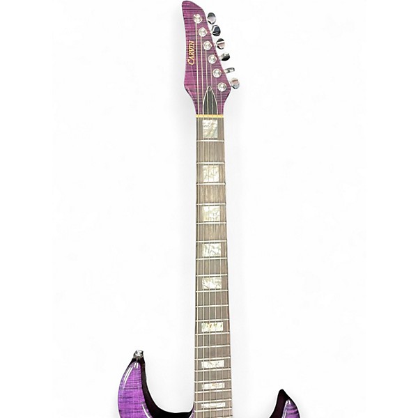 Used Carvin DC400 Trans Purple Solid Body Electric Guitar