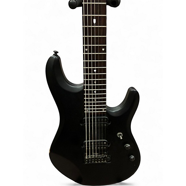 Used Sterling by Music Man John Petrucci JP157 7 String Black Solid Body Electric Guitar