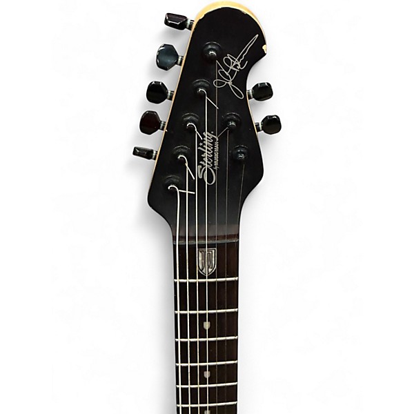 Used Sterling by Music Man John Petrucci JP157 7 String Black Solid Body Electric Guitar