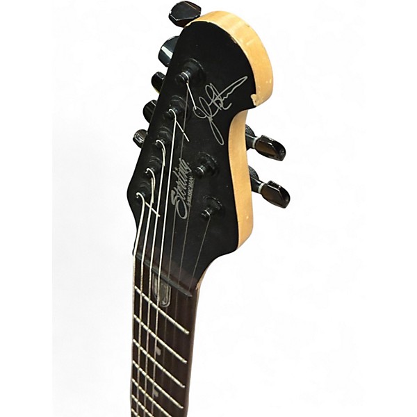 Used Sterling by Music Man John Petrucci JP157 7 String Black Solid Body Electric Guitar