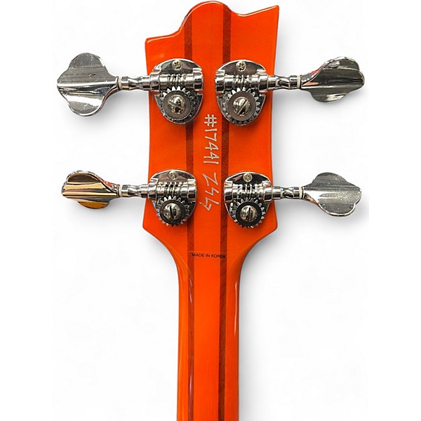 Used Reverend Dub King Mini Bass Orange Electric Bass Guitar