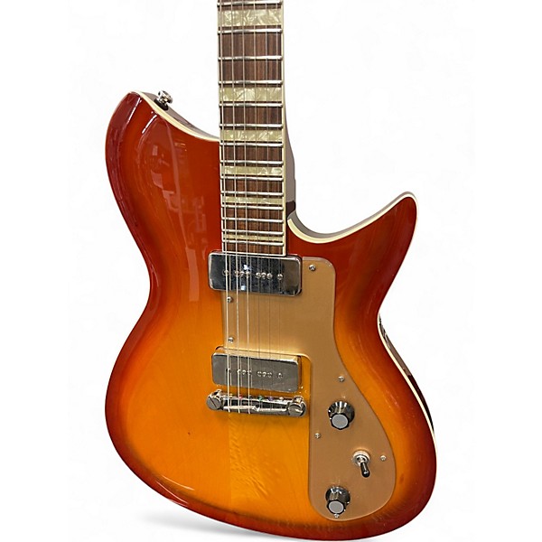 Used Rivolta COMBINATA Sunburst Solid Body Electric Guitar