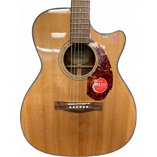 Used Fender CD140SCE Natural Acoustic Electric Guitar