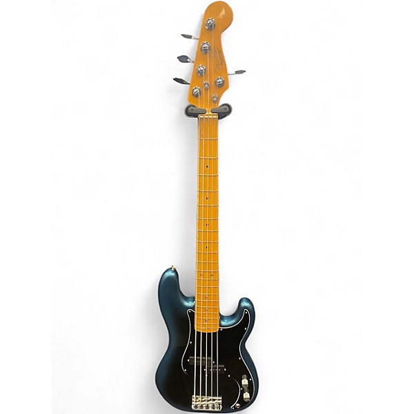 Used Fender American Professional II Precision Bass 5 String Blue Burst Electric Bass Guitar