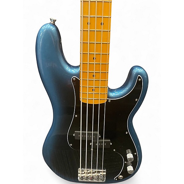 Used Fender American Professional II Precision Bass 5 String Blue Burst Electric Bass Guitar