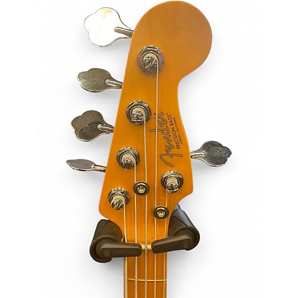 Used Fender American Professional II Precision Bass 5 String Blue Burst Electric Bass Guitar