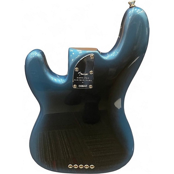 Used Fender American Professional II Precision Bass 5 String Blue Burst Electric Bass Guitar