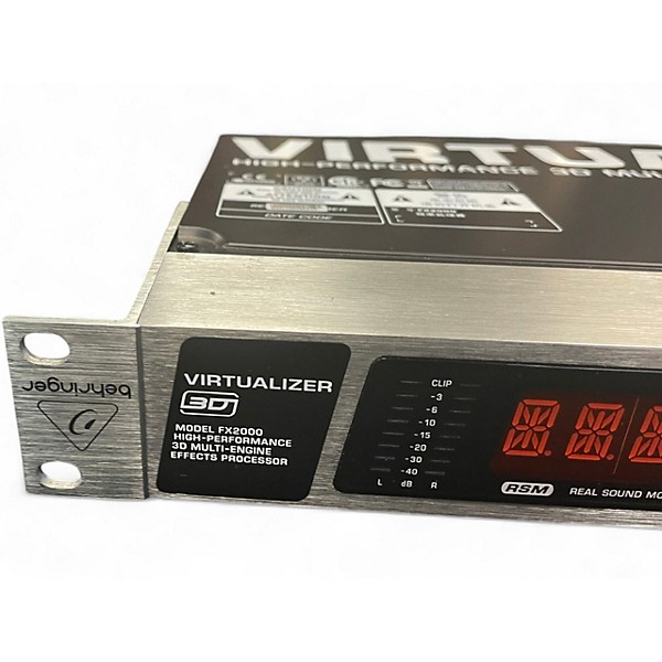 Used Behringer Virtualizer 3D FX2000 Vocal Processor