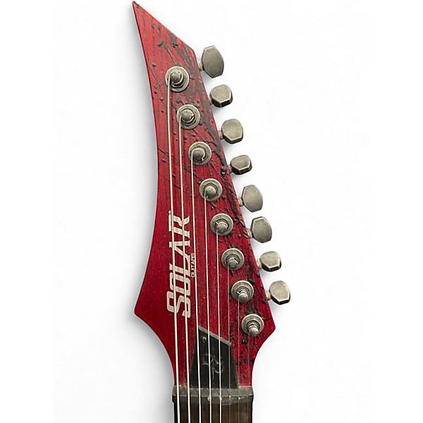 Used Solar Guitars V1.6 Canibalismo Red Solid Body Electric Guitar
