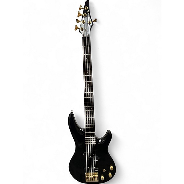 Used Samick Saturn 5 Black Electric Bass Guitar