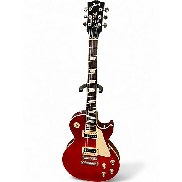 Used Gibson Les Paul Classic Cherry Solid Body Electric Guitar