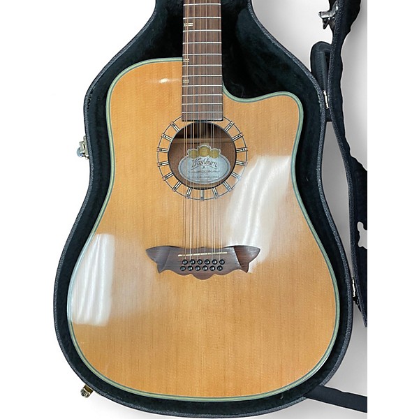 Used Washburn D46SCE12 Natural 12 String Acoustic Electric Guitar